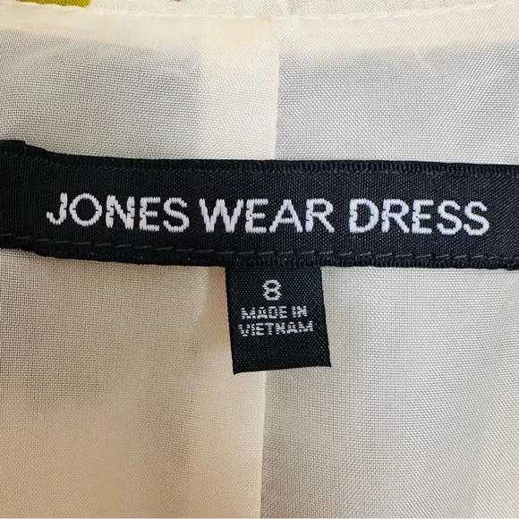 Jones Wear Floral Printed Midi Dress Fit and Flare Wrap Pleated - Picture 11 of 13